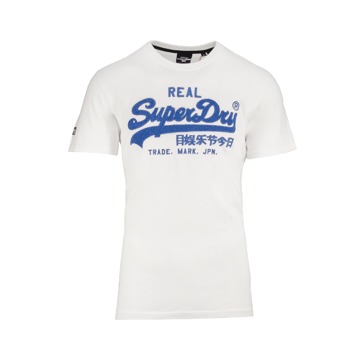 Untitled-6 SUPERDRY - VL CHENILLE TEE 220 - M1011005A-01C OPTIC WHITE - Image 1
