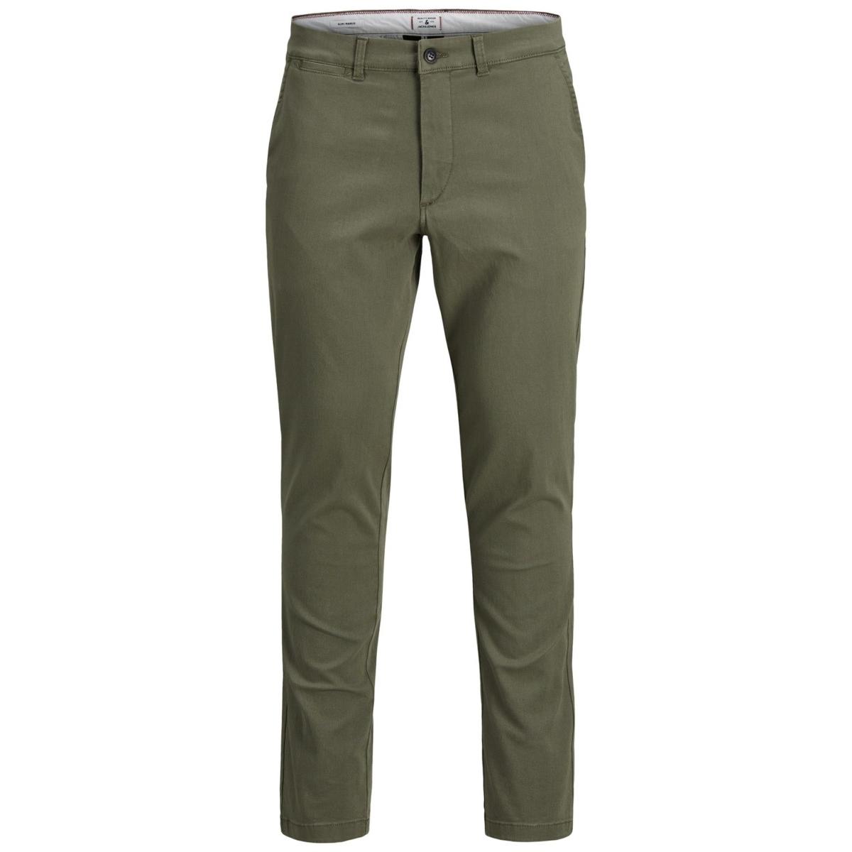 jj__12182530__front JACK & JONES - JJIROY JJDAVE SA DUSTY OLIVE - 12182530 DUSTY OLIVE - Image 1