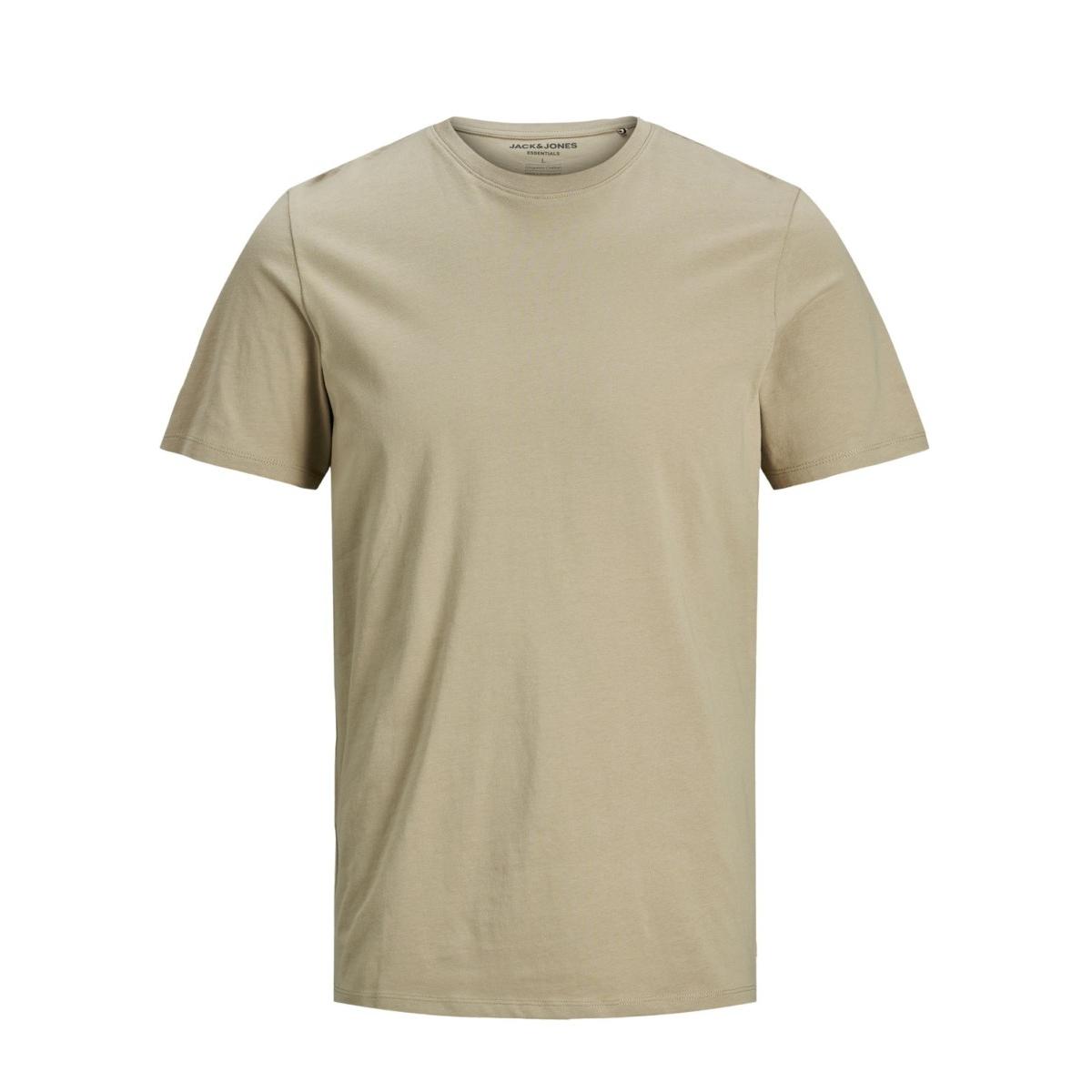 jj__3218229__front JACK & JONES - JJEORGANIC BASIC TEE SS O-NECK NOOS - 12156101 CROCKERY - Image 1