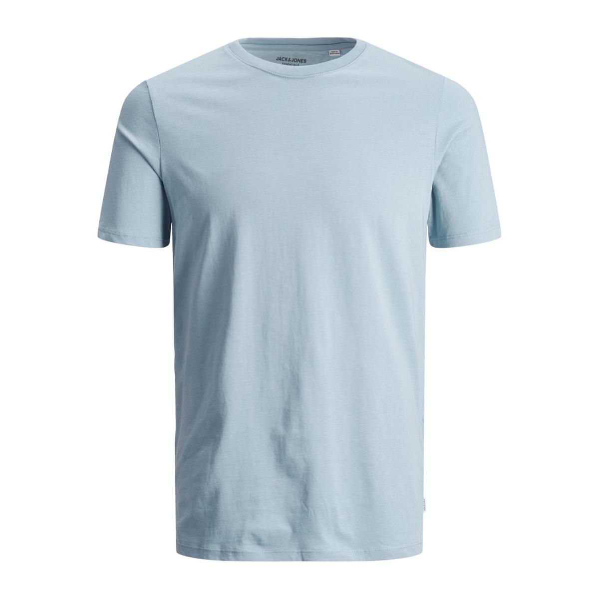 jj__3493356__front JACK & JONES - JJEORGANIC BASIC TEE SS O-NECK NOOS - 12156101 FADED DENIM - Image 1