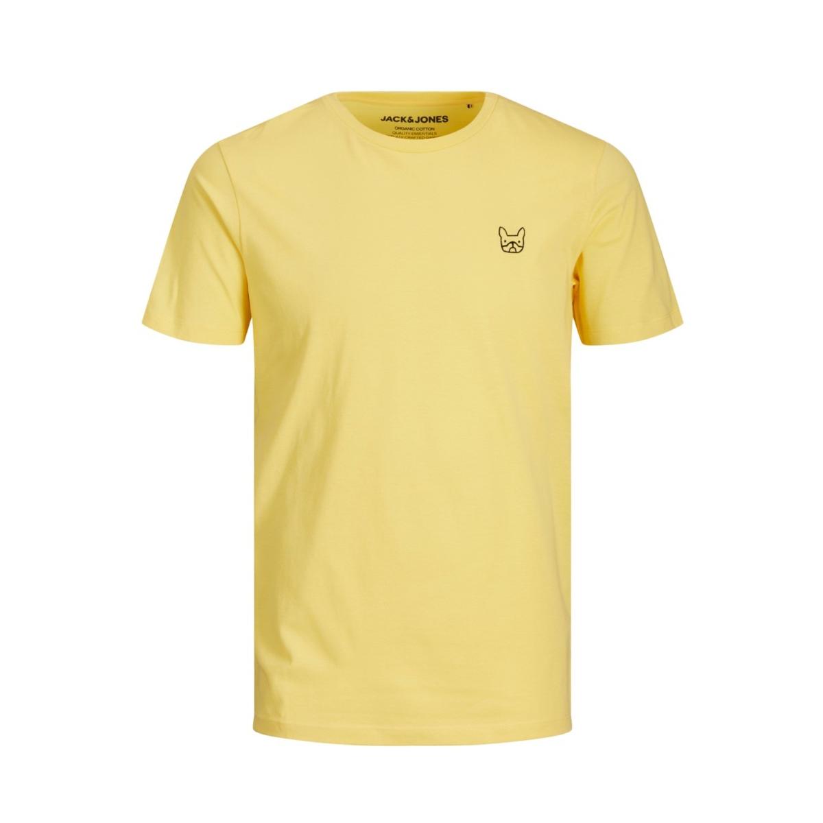 jj__3239300__front (1) JACK & JONES – JJEDENIM LOGO TEE SS O-NECK NOOS - 12164931 LEMON DROP - Image 1