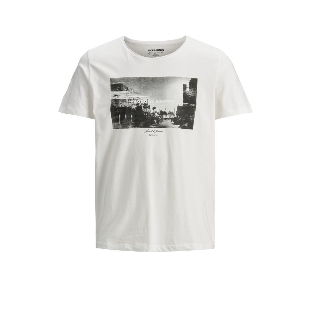 jj__3552757__front JACK & JONES - JORNOBODY TEE SS CREW NECK BLK - 12185168 CLOUD DANCE - Image 1