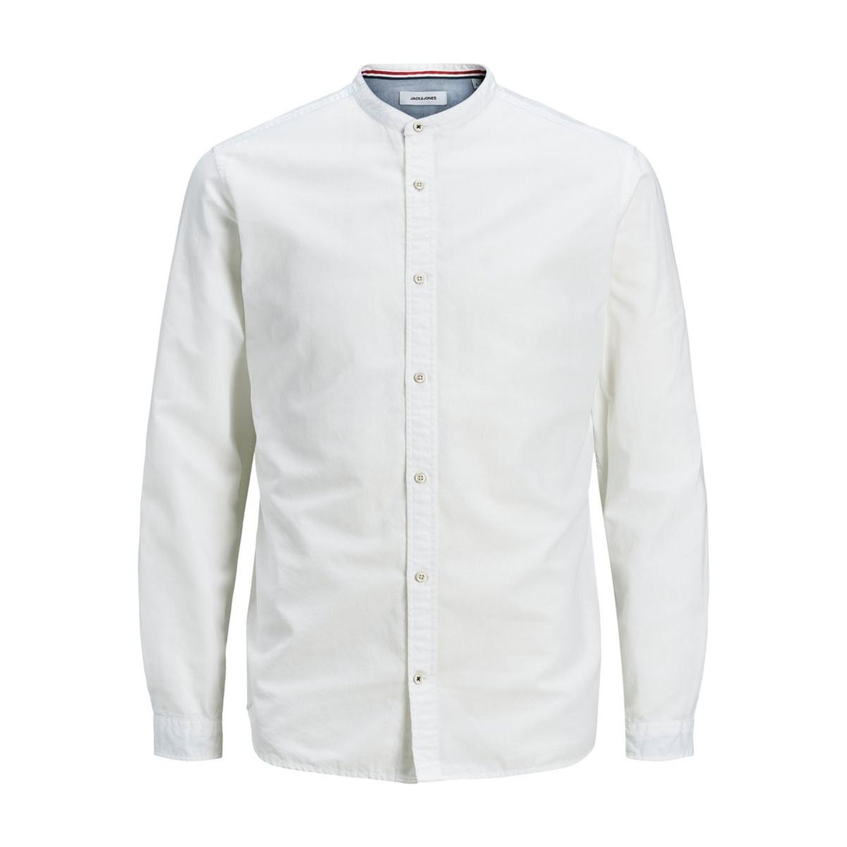 12163856_White_726442_001_ProductLarge JACK & JONES - JJESUMMER BAND SHIRT L/S S21 STS - 12163856 WHITE - Image 1
