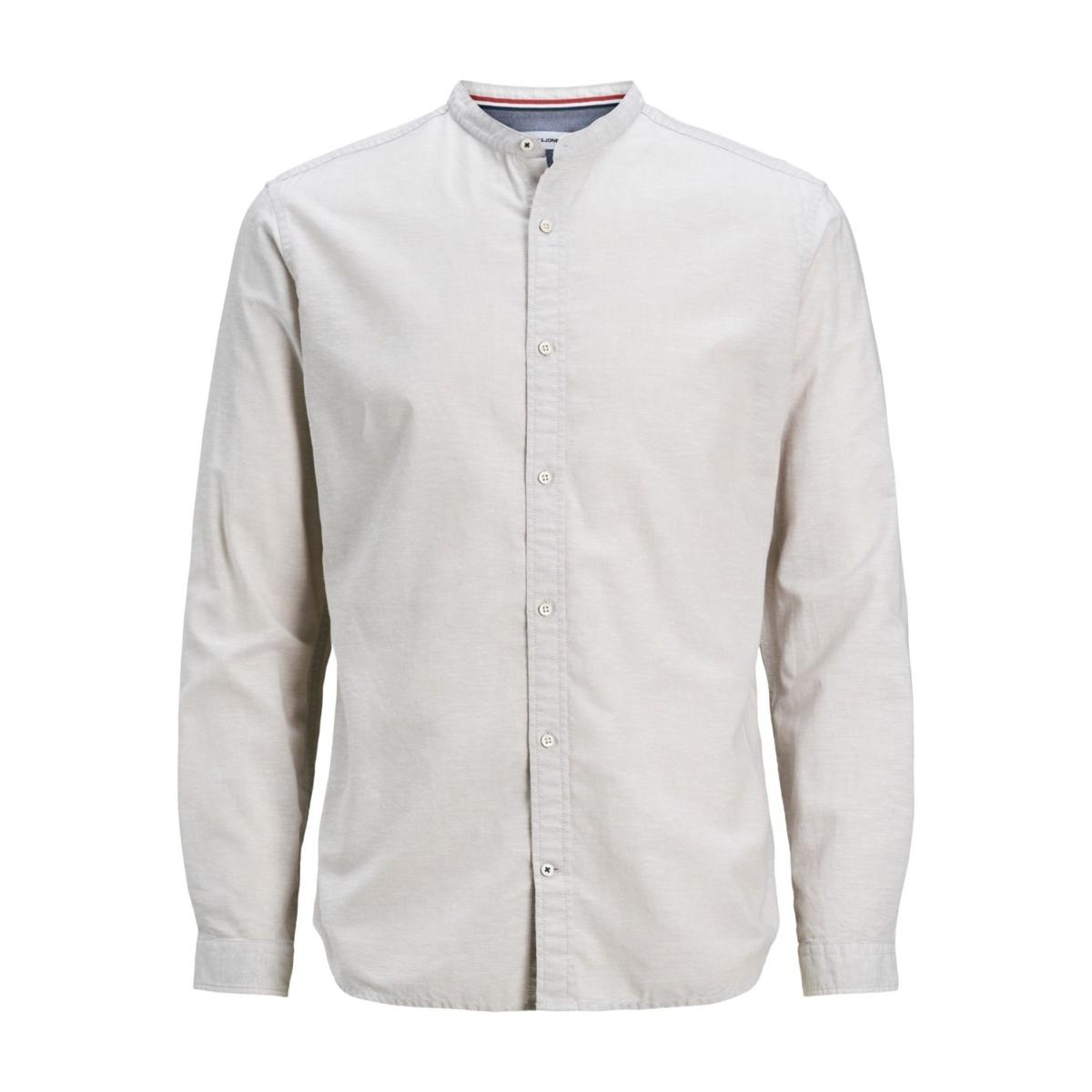 jj__3205319__front JACK & JONES - JJESUMMER BAND SHIRT L/S S20 STS - 12163856 CROCKERY - Image 1