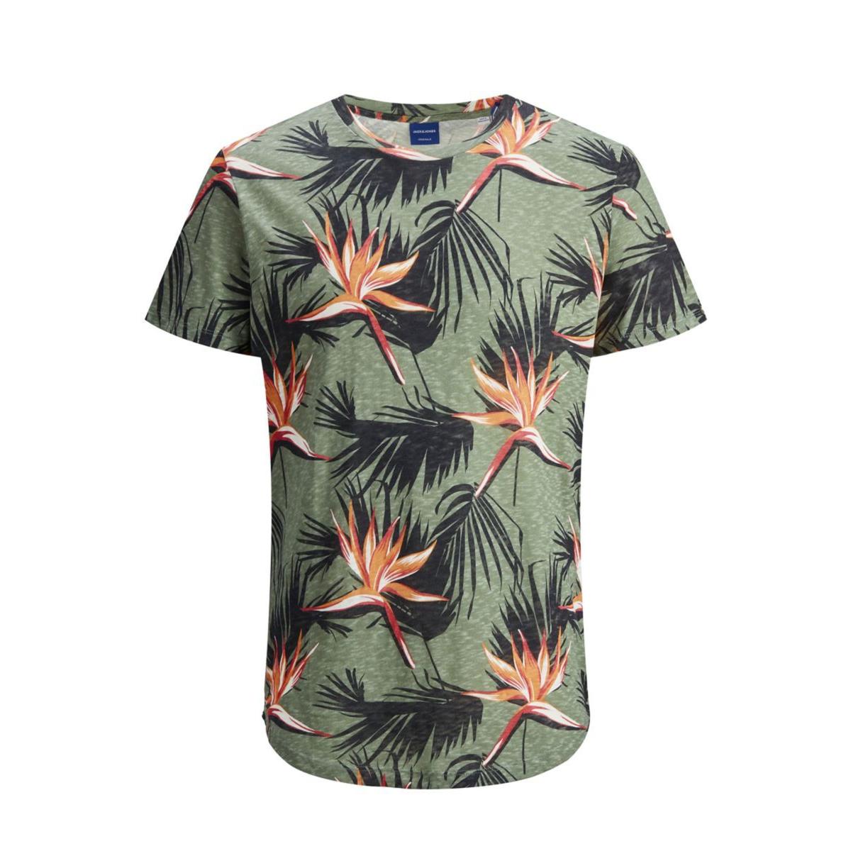 12186324_SeaSpray_832997_001_ProductLarge JACK & JONES - JORFLORALL TEE SS CREW NECK - 12186324 SEA SPRAY - Image 1