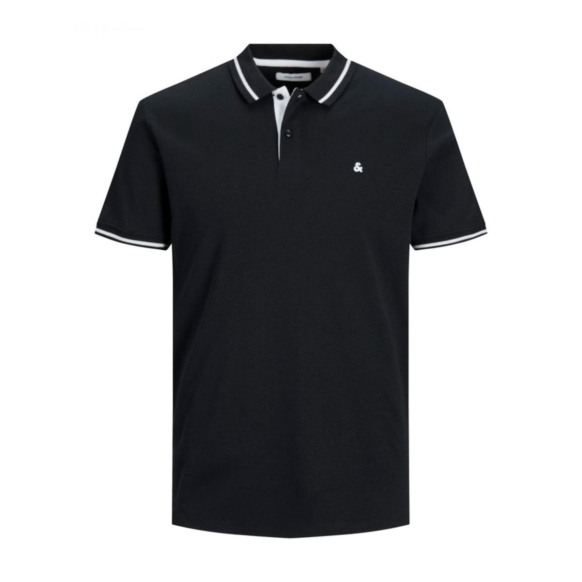 jack_jones_3609380_12180891 JACK & JONES - JJEJERSEY POLO SS NOOS - 12180891 BLACK - Image 1
