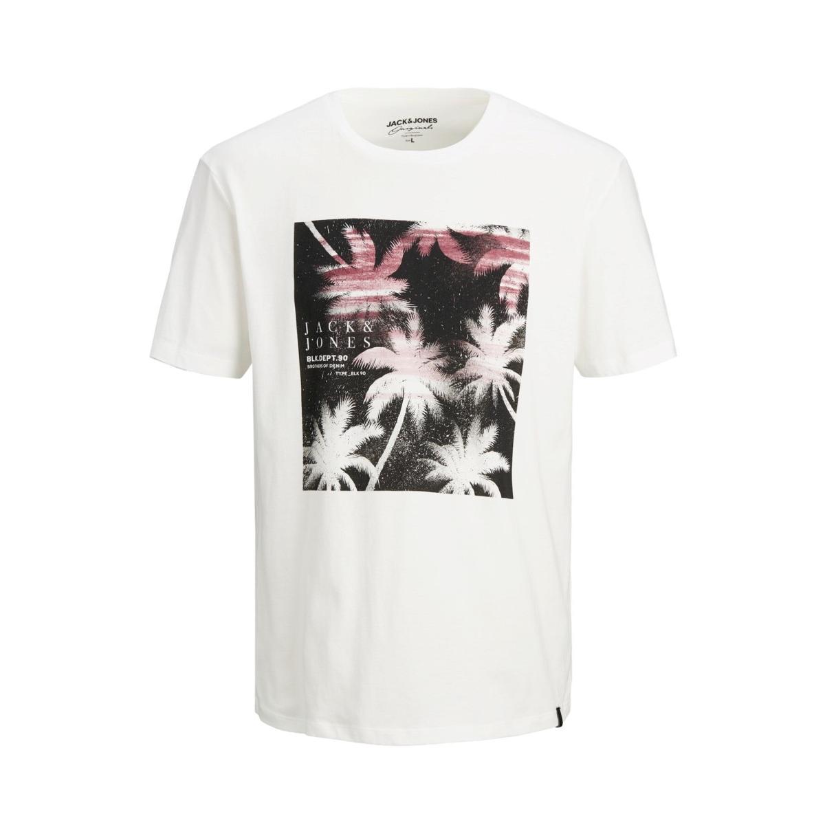 jj__3597939__front JACK & JONES - JORCOCO LOGO TEE SS CREW NECK BLK - 12188653 CLOUD DANCER - Image 1