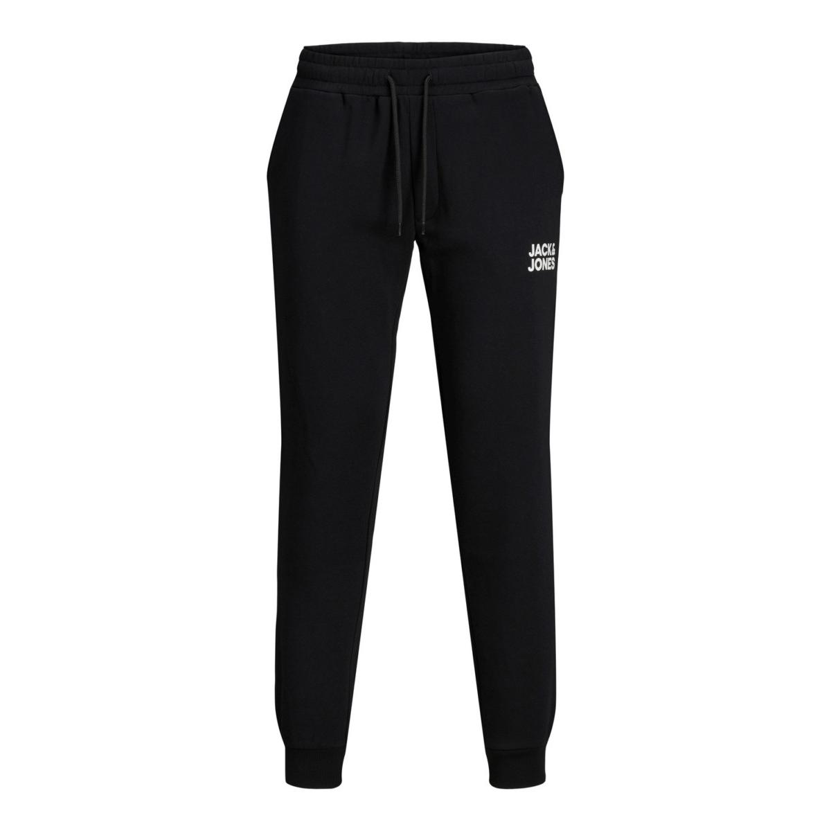 jj__3433741__front JACK & JONES - JJIGORDON JJNEWSOFT SWEAT PANT GMS NOOS - 12178421 BLACK - Image 1
