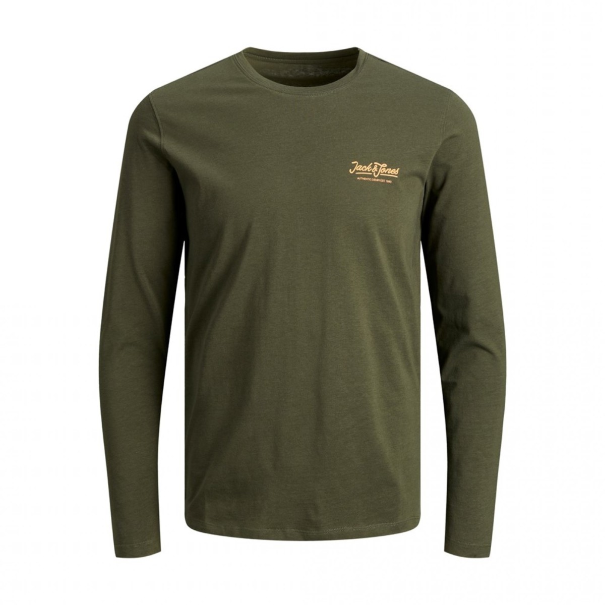 12191376_3638652_front JACK & JONES - JACSMITH TEE LS - 12191376 FOREST NIGHT - Image 1