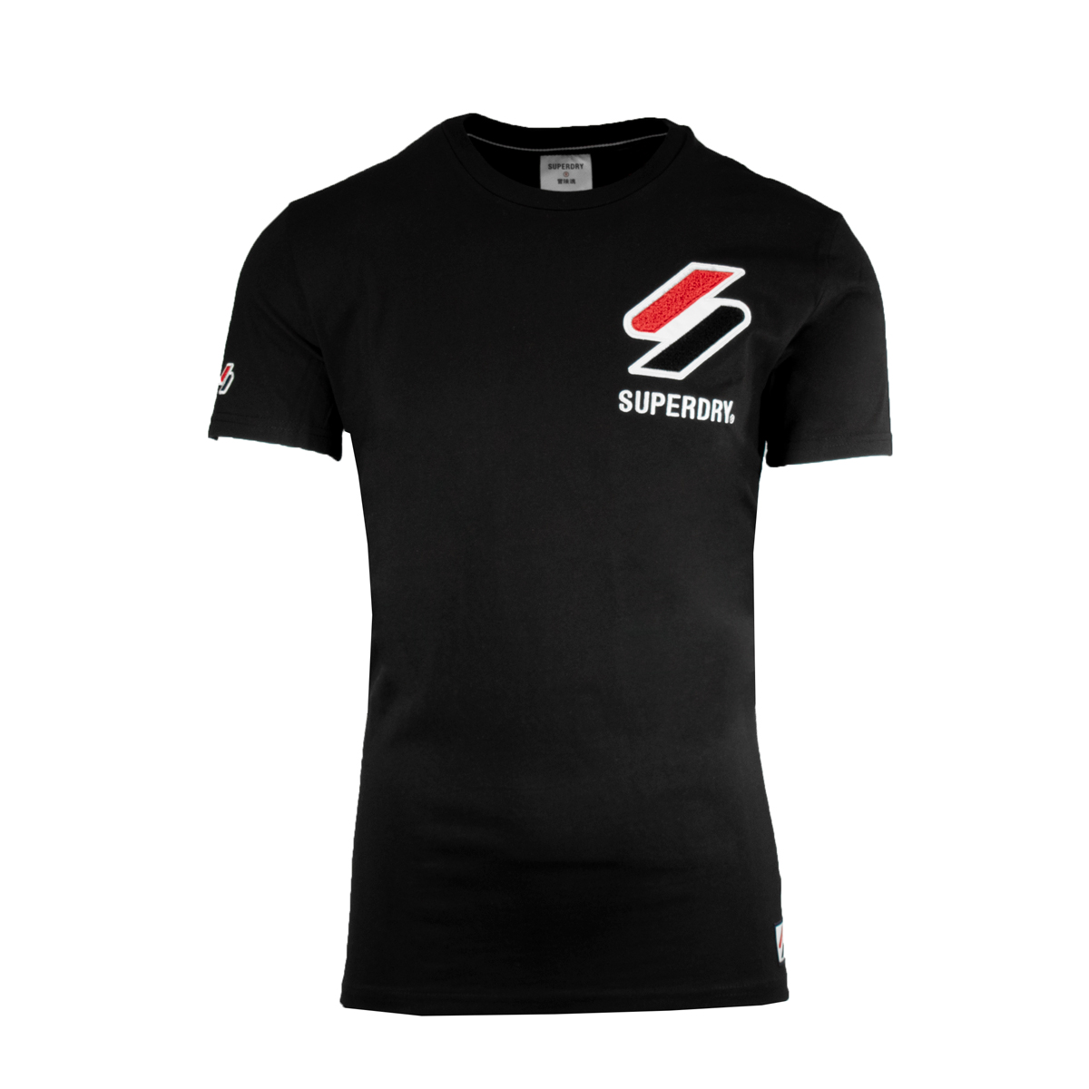 SUPERDRY - SPORTSTYLE CHENILLE TEE - M1011031A-02A BLACK (1) SUPERDRY - SPORTSTYLE CHENILLE TEE - M1011031A-02A BLACK - Image 1