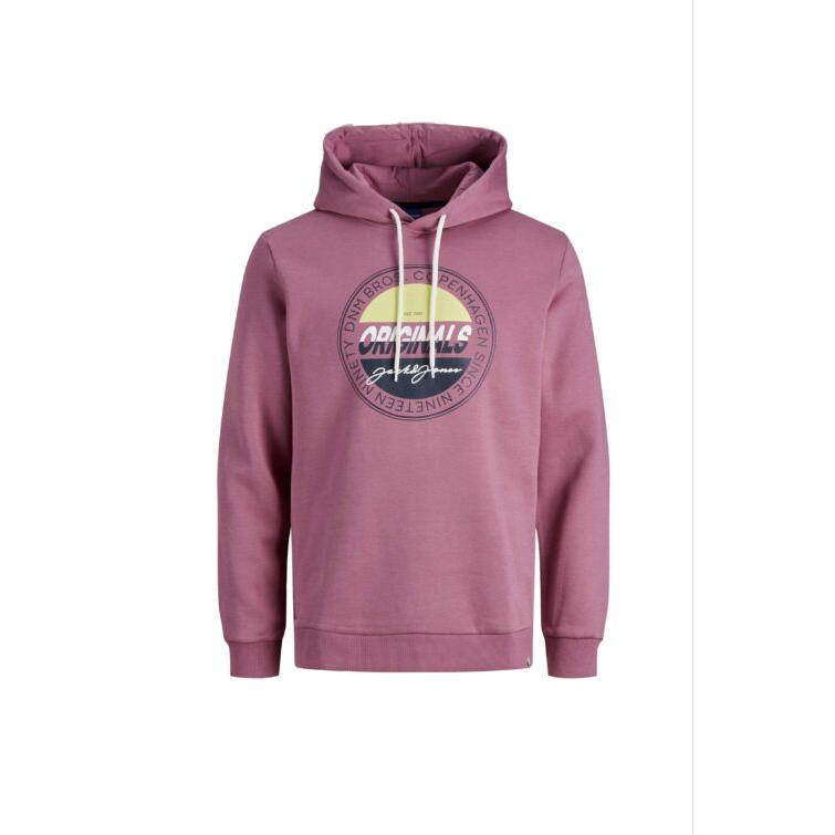 D808819_1-500x755 JACK & JONES - JOMARSON SWEAT HOOD SN - 12193645 BORDEAUX - Image 1