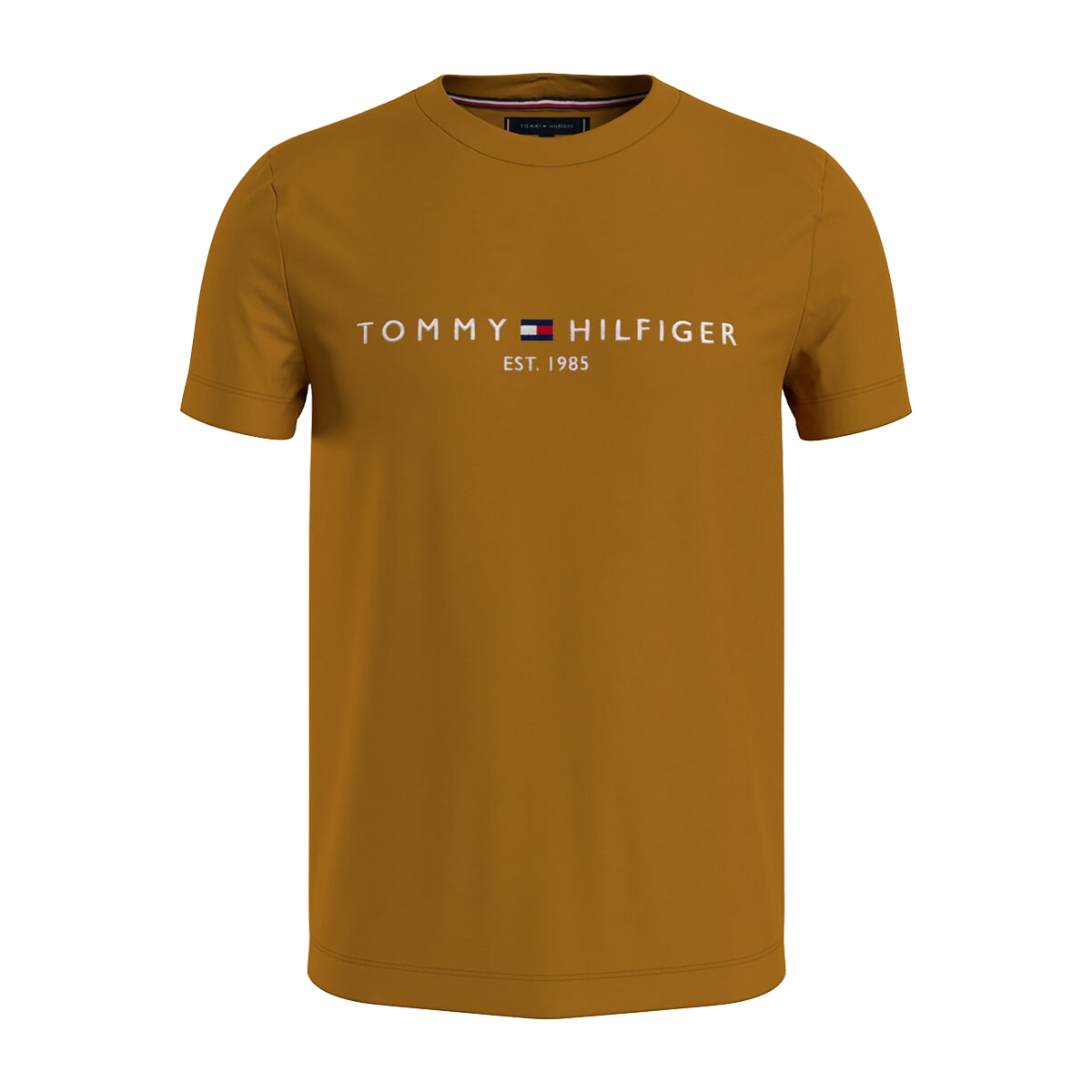 TOMMY HILFIGER - TOMMY LOGO TEE - MW0MW11797-KD0 CREST GOLD. TOMMY HILFIGER - TOMMY LOGO TEE - MW0MW11797-KD0 CREST GOLD - Image 1