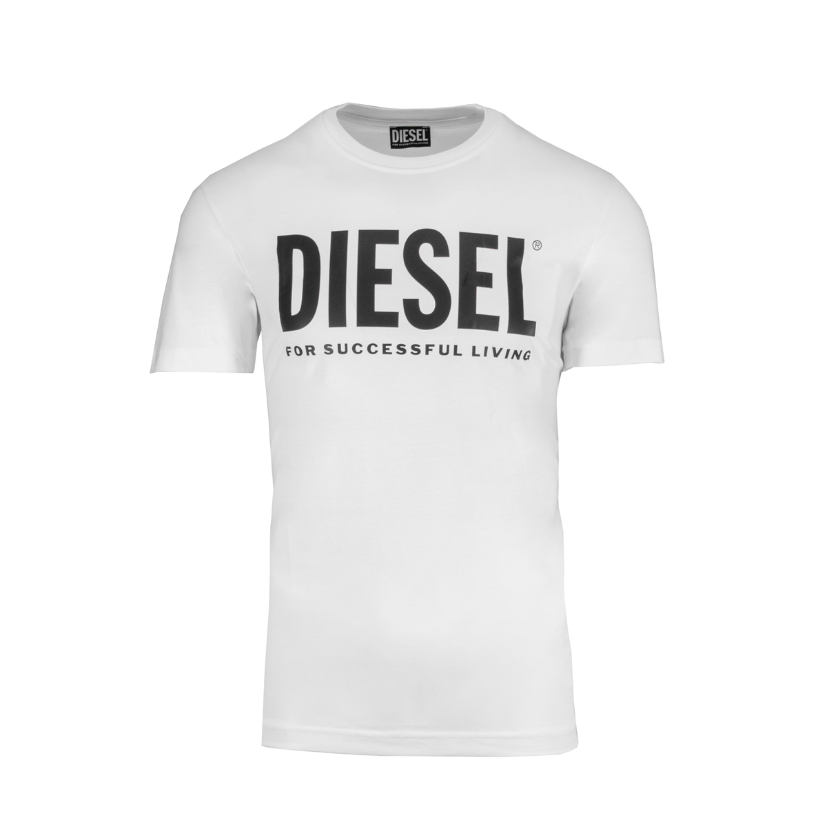 DIESEL – T-DIEGO LOGO T-SHIRT – A02877-0AAXJ-100 WHITE (1) DIESEL – T-DIEGO LOGO T-SHIRT – A02877-0AAXJ-100 WHITE - Image 1