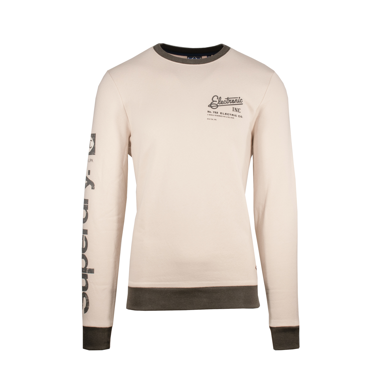 SUPERDRY - CLAC RINGER CREW - M2011466A-18C OATMEAL SUPERDRY - CLAC RINGER CREW - M2011466A-18C OATMEAL - Image 1