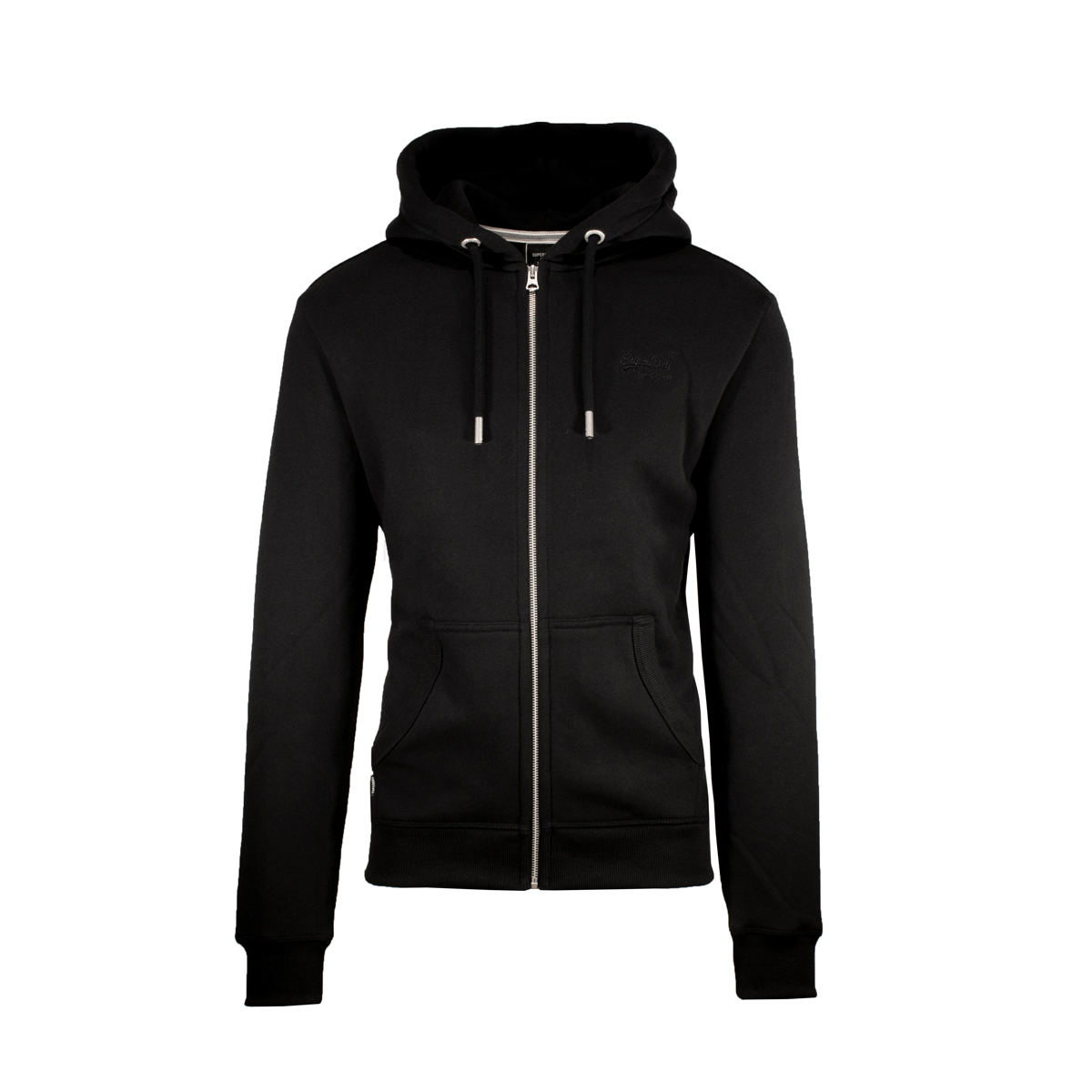 SUPERDRY - VINTAGE LOGO EMB ZIPHOOD - M2011883A-02A BLACK (1) SUPERDRY - VINTAGE LOGO EMB ZIPHOOD - M2011883A-02A BLACK - Image 1