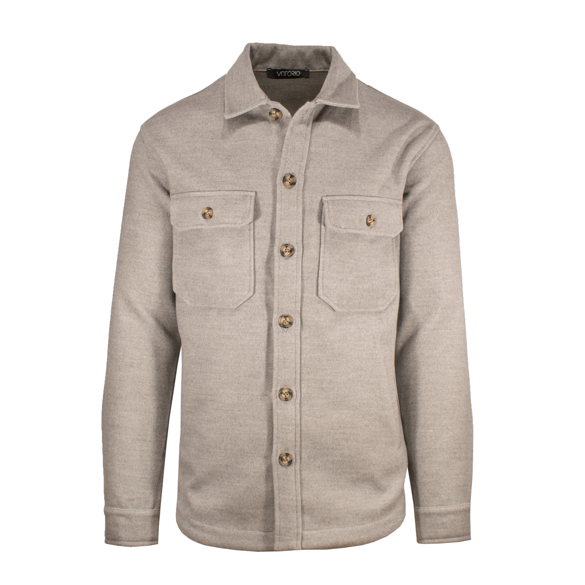 VITTORIO - OVERSHIRT VELOUR - 300-2122-003 GREY VITTORIO - OVERSHIRT VELOUR - 300-2122-003 GREY - Image 1
