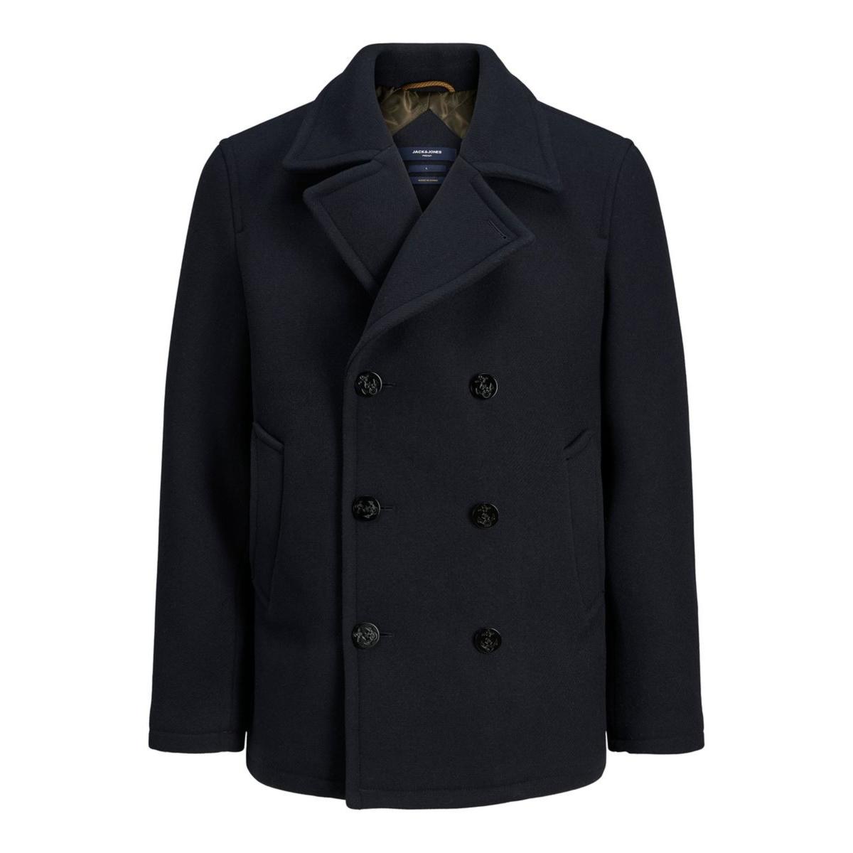 12174194_DarkNavy_001_ProductLarge JACK & JONES - JPRBLUNAVY PEACOAT LN - 12174194 DARK NAVY - Image 1