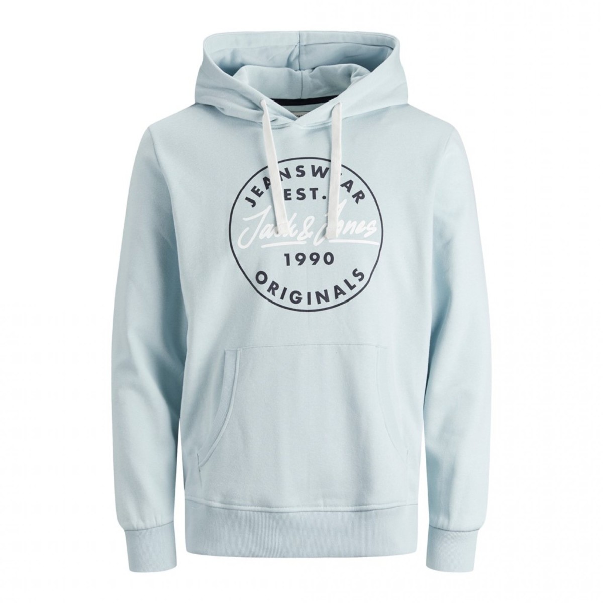12188849_3625682_front JACK & JONES - JJHERRO SWEAT HOOD - 12188849 WINTER SKY - Image 1