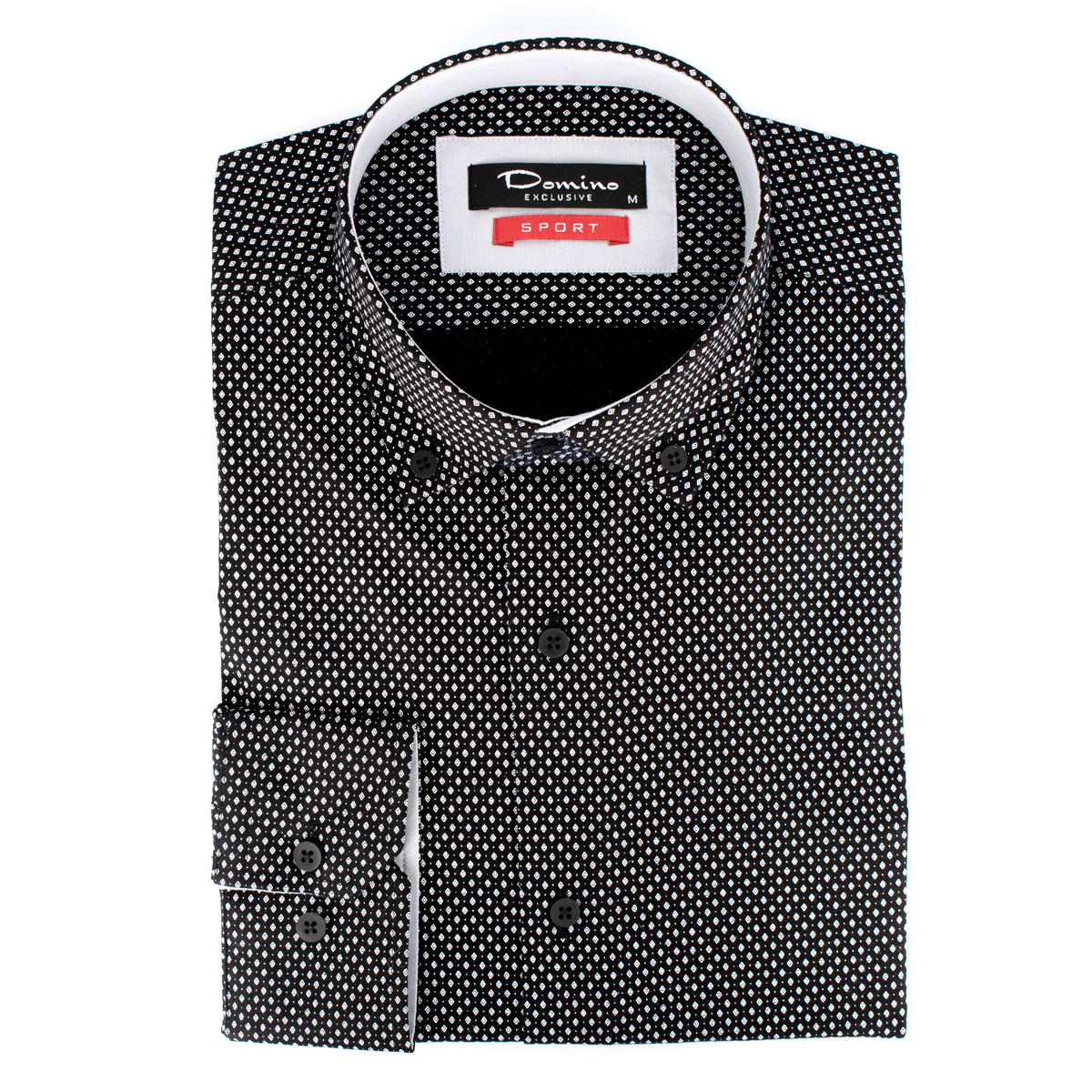 DOMINO - LS SHIRT - 29.388-3 BLACK (3) DOMINO - L/S SHIRT - 29.392-3 BLACK - Image 1