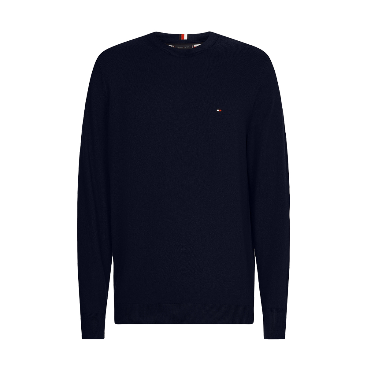 TOMMY HILFIGER - PIMA COTTON CASHMERE CREW NECK - MW0MW11674-DW5 DESERT SKY TOMMY HILFIGER - PIMA COTTON CASHMERE CREW NECK - MW0MW11674-DW5 DESERT SKY - Image 1