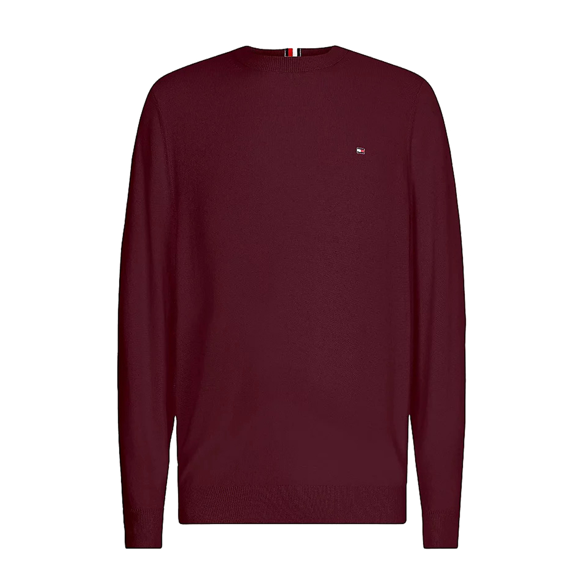 TOMMY HILFIGER - PIMA COTTON CASHMERE CREW NECK - MW0MW11674-XIH DEEP BURGUNDY TOMMY HILFIGER - PIMA COTTON CASHMERE CREW NECK - MW0MW11674-XIH DEEP BURGUNDY - Image 1