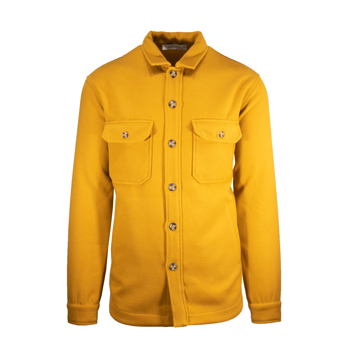 VITTORIO - OVERSHIRT VELOUR - 300-2122-003 OCHRE (1) VITTORIO - OVERSHIRT VELOUR - 300-2122-003 OCHRE - Image 1