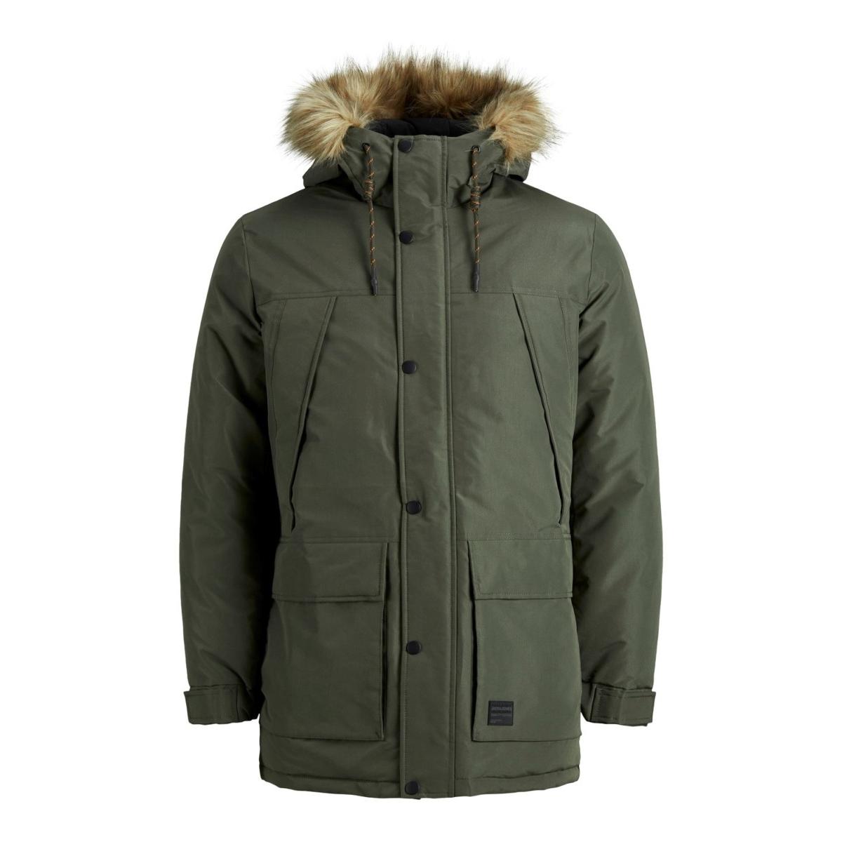 jj__3617064__front JACK & JONES - JJSUPER PARKA - 12190042 FOREST NIGHT - Image 1