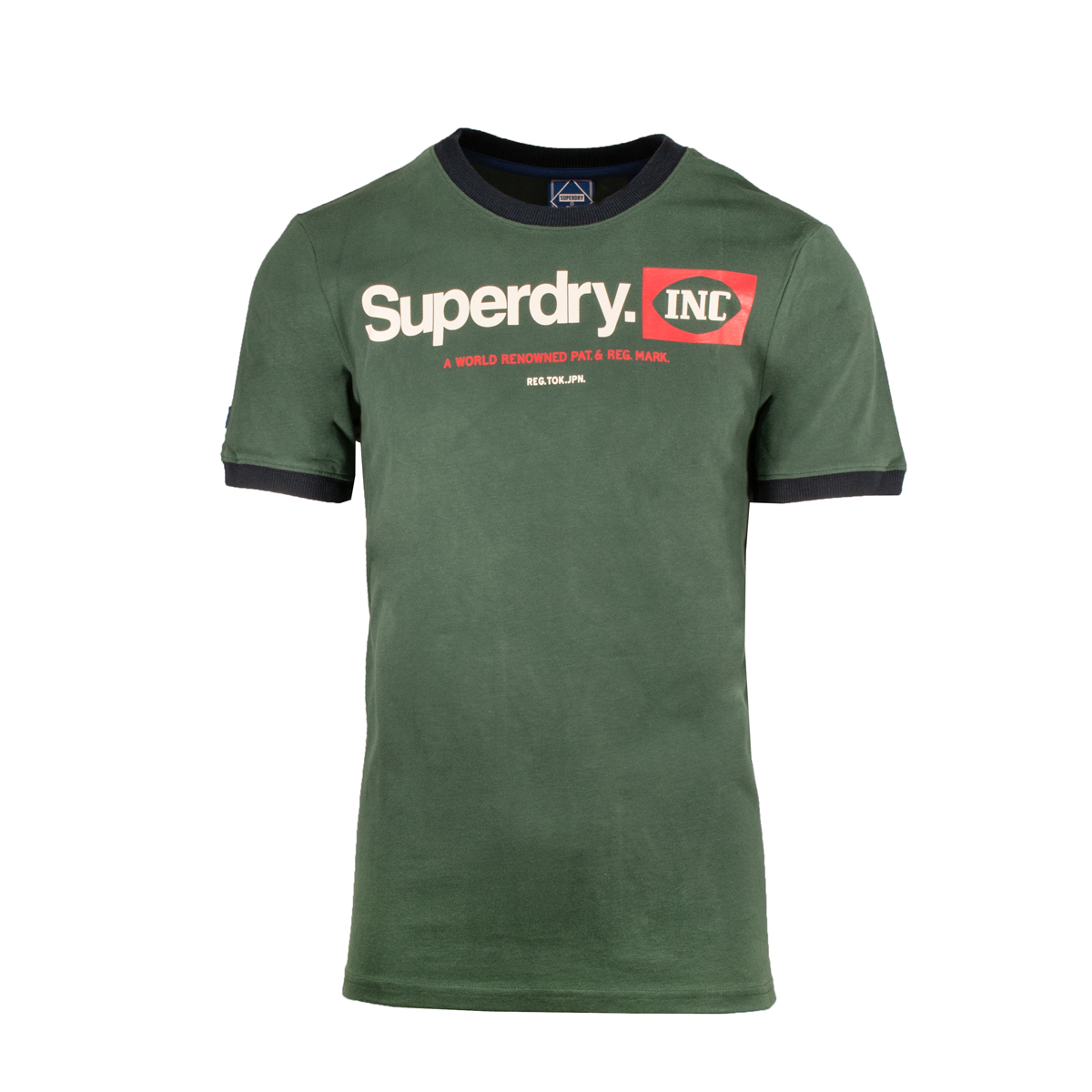 SUPERDRY - CL AC RINGER TEE - M1011214A-DFP JUNGLE GREEN SUPERDRY - CL AC RINGER TEE - M1011214A-DFP JUNGLE GREEN - Image 1