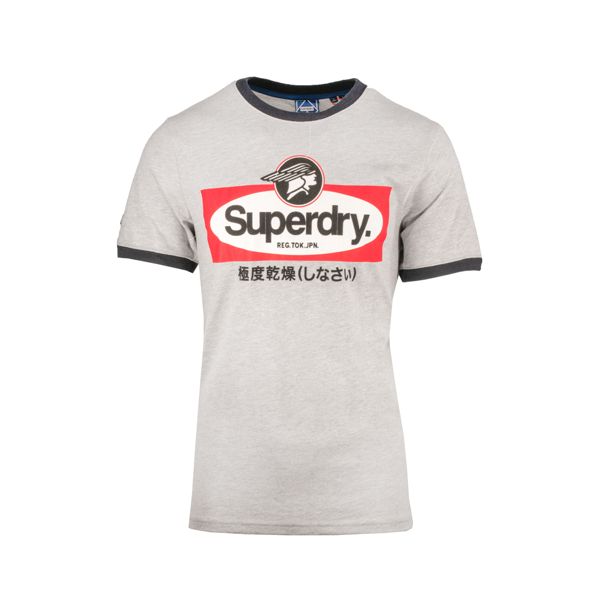 SUPERDRY – CL AC RINGER TEE – M1011214A-ZUC GREY MARL (1) SUPERDRY – CL AC RINGER TEE – M1011214A-ZUC GREY MARL - Image 1