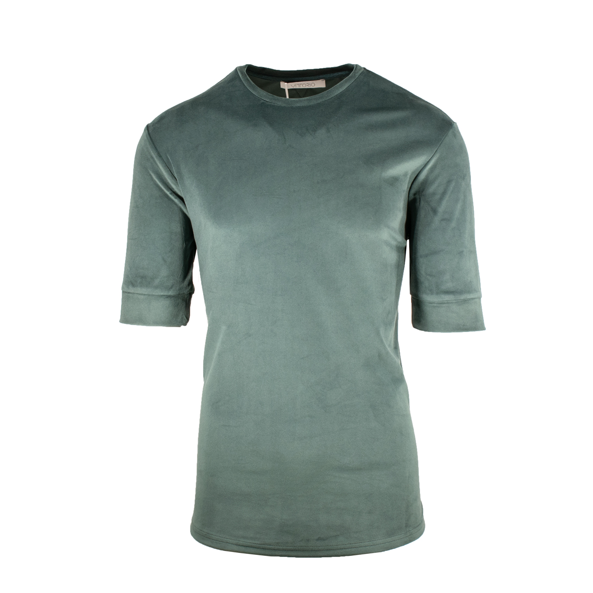 VITTORIO - VELOUR T-SHIRT 200-2122-005-D PETROL (1) VITTORIO - VELOUR T-SHIRT 200-2122-005-D PETROL - Image 1