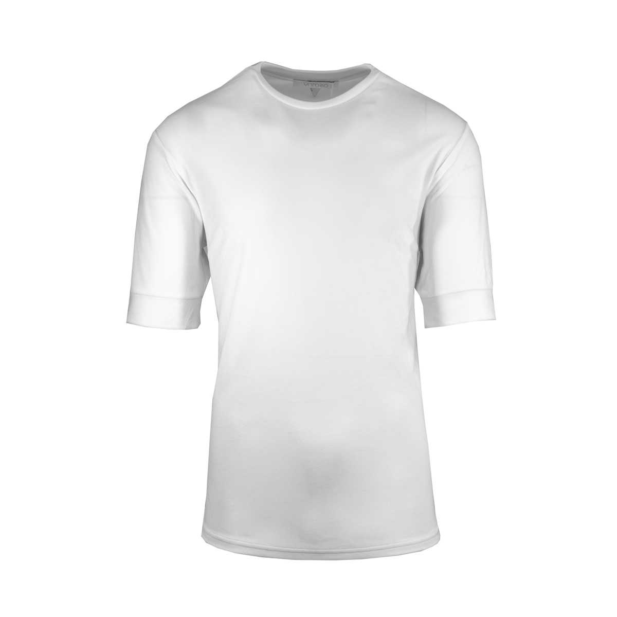 VITTORIO - VELOUR T-SHIRT 200-2122-005-D WHITE (1) VITTORIO - VELOUR T-SHIRT 200-2122-005-D WHITE - Image 1