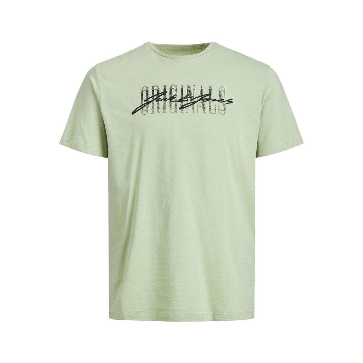 12205957_Swamp_001_ProductLarge JACK & JONES - JORJUNGLE SCRIPT TEE SS CREW NECK BLK - 12205957 SWAMP - Image 1