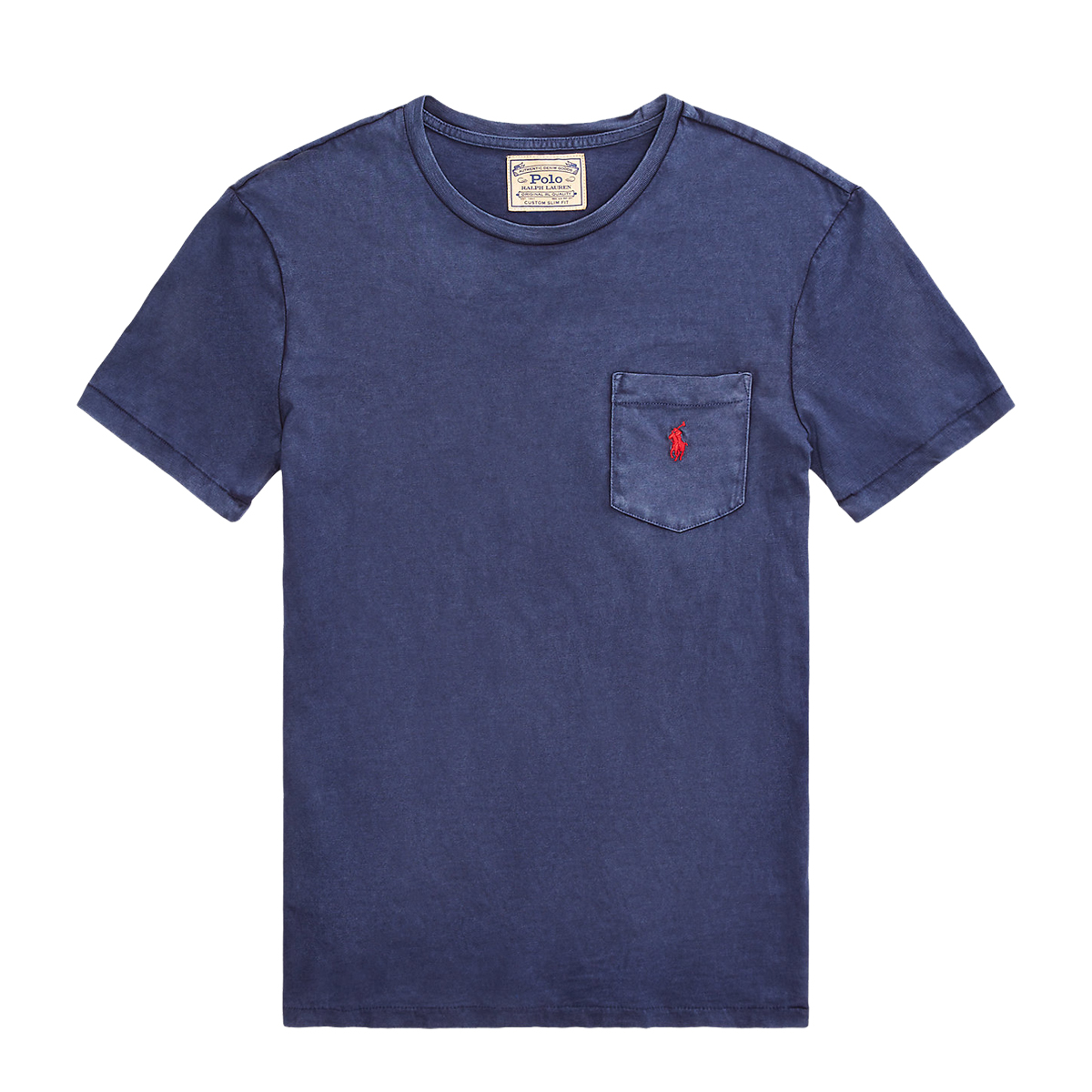 POLO RALPH LAUREN - CUSTOM SLIM FIT JERSEY POCKET T-SHIRT - 710795137-003 CRUISE NAVY POLO RALPH LAUREN - CUSTOM SLIM FIT JERSEY POCKET T-SHIRT - 710795137-003 CRUISE NAVY - Image 1