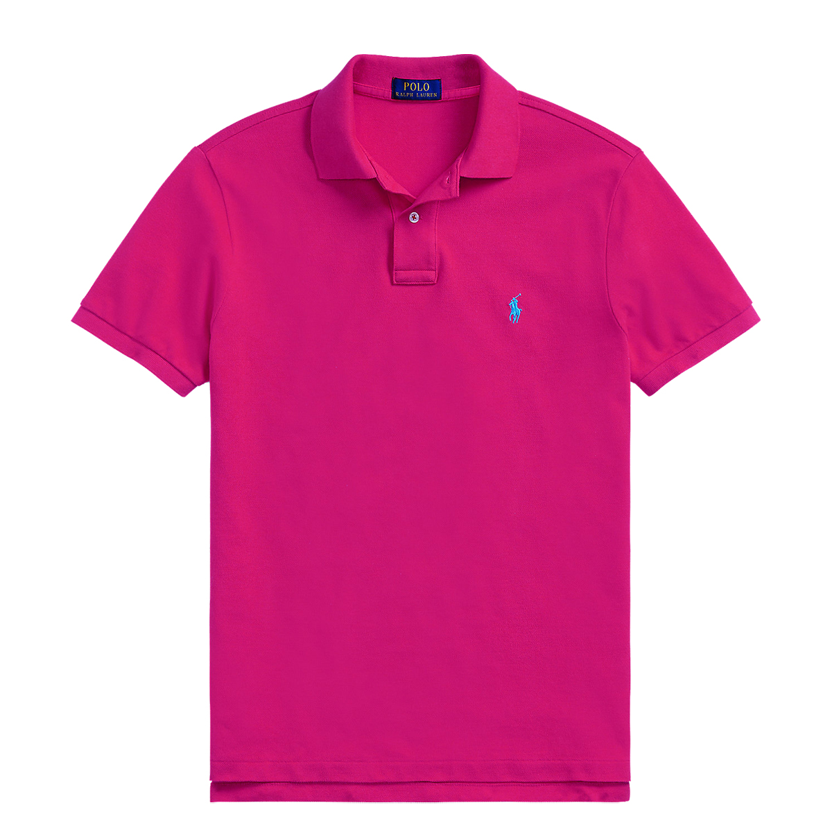 POLO RALPH LAUREN - CUSTOM SLIM FIT MESH POLO SHIRT - 710782592-031 ARUBA PINK POLO RALPH LAUREN - CUSTOM SLIM FIT MESH POLO SHIRT - 710782592-031 ARUBA PINK - Image 1