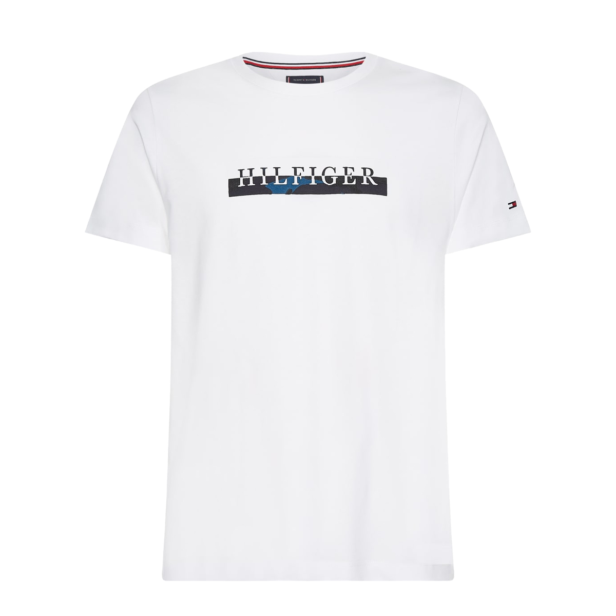 TOMMY HILFIGER - CAMO GRAPHIC TEE - MW0MW24548-YBR WHITE TOMMY HILFIGER - CAMO GRAPHIC TEE - MW0MW24548-YBR WHITE - Image 1