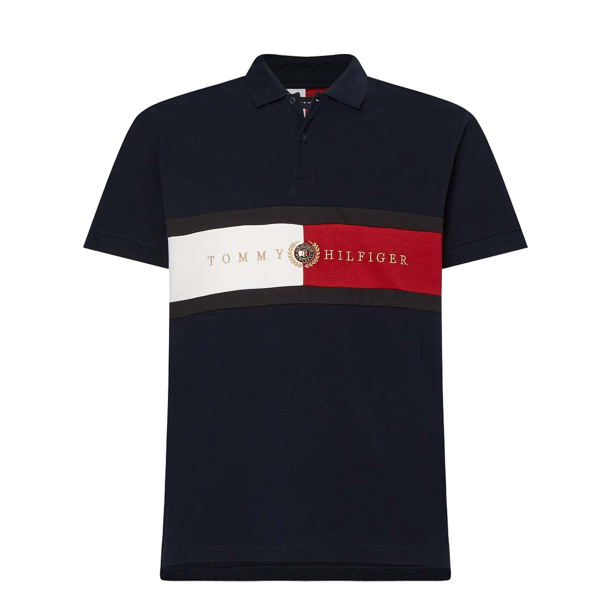 TOMMY HILFIGER - ICON CHEST FLAG REGULAR POLO - MW0MW24735-DW5 DESERT SKY TOMMY HILFIGER - ICON CHEST FLAG REGULAR POLO - MW0MW24735-DW5 DESERT SKY - Image 1