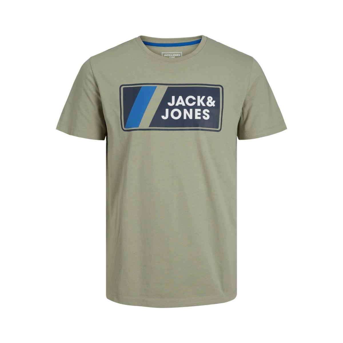 jj__3861823__front JACK & JONES - JCOJAKE TEE SS CREW NECK FST - 12207493 TEA - Image 1