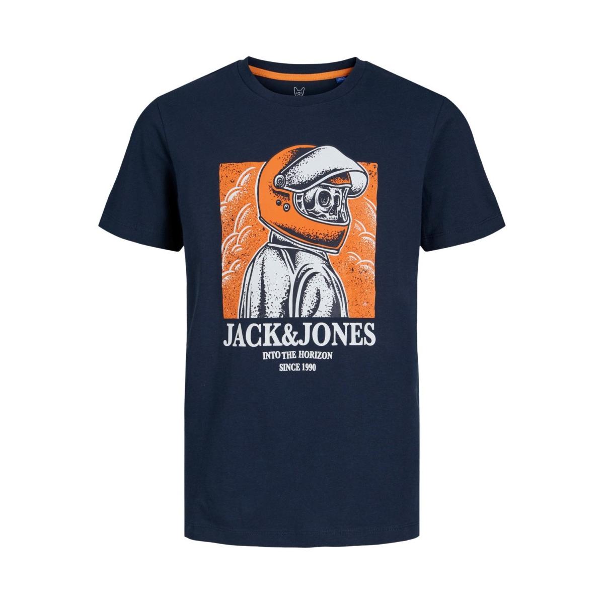 jj__3870742__front JACK & JONES - JORHEADER TEE SS CREW NECK FST - 12207679 NAVY BLAZER - Image 1