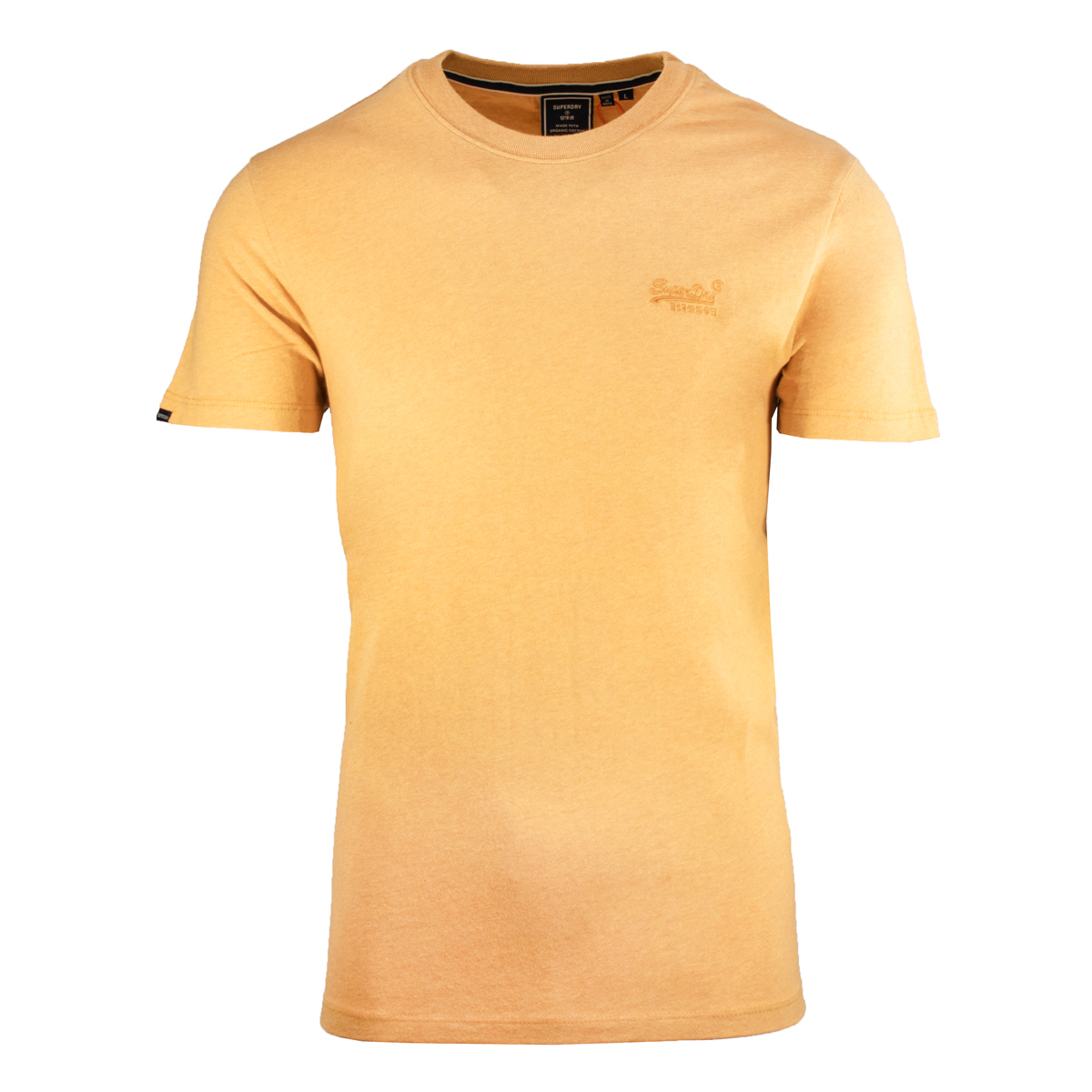 SUPERDRY - VINTAGE LOGO EMB TEE - M1011245A-VYR OCHRE MARL SUPERDRY - VINTAGE LOGO EMB TEE - M1011245A-VYR OCHRE MARL