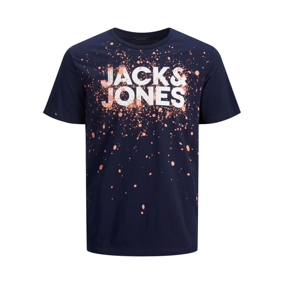 aa317e48-85b1-489e-92e9-7ec405549b0e JACK & JONES - JJNEW SPLASH TEE SS - 12200387 NAVY BLAZER - Image 1