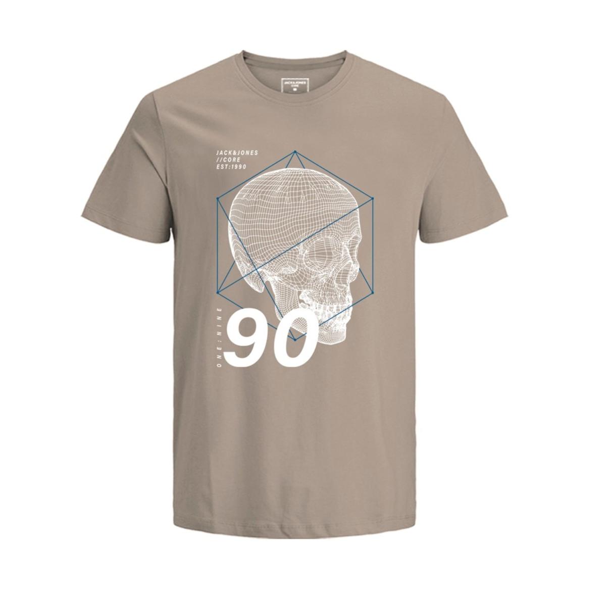 jj__3861839__front JACK & JONES - JCOKEVIN TEE SS CREW NECK FST - 12207494 OXFORD TAN - Image 1