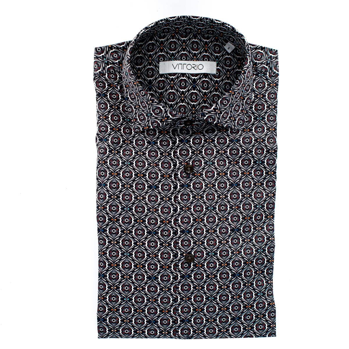 VITTORIO - LS SHIRT - 800-2223-050 BROWN (1) VITTORIO - L/S SHIRT - 800-2223-050 BROWN - Image 1