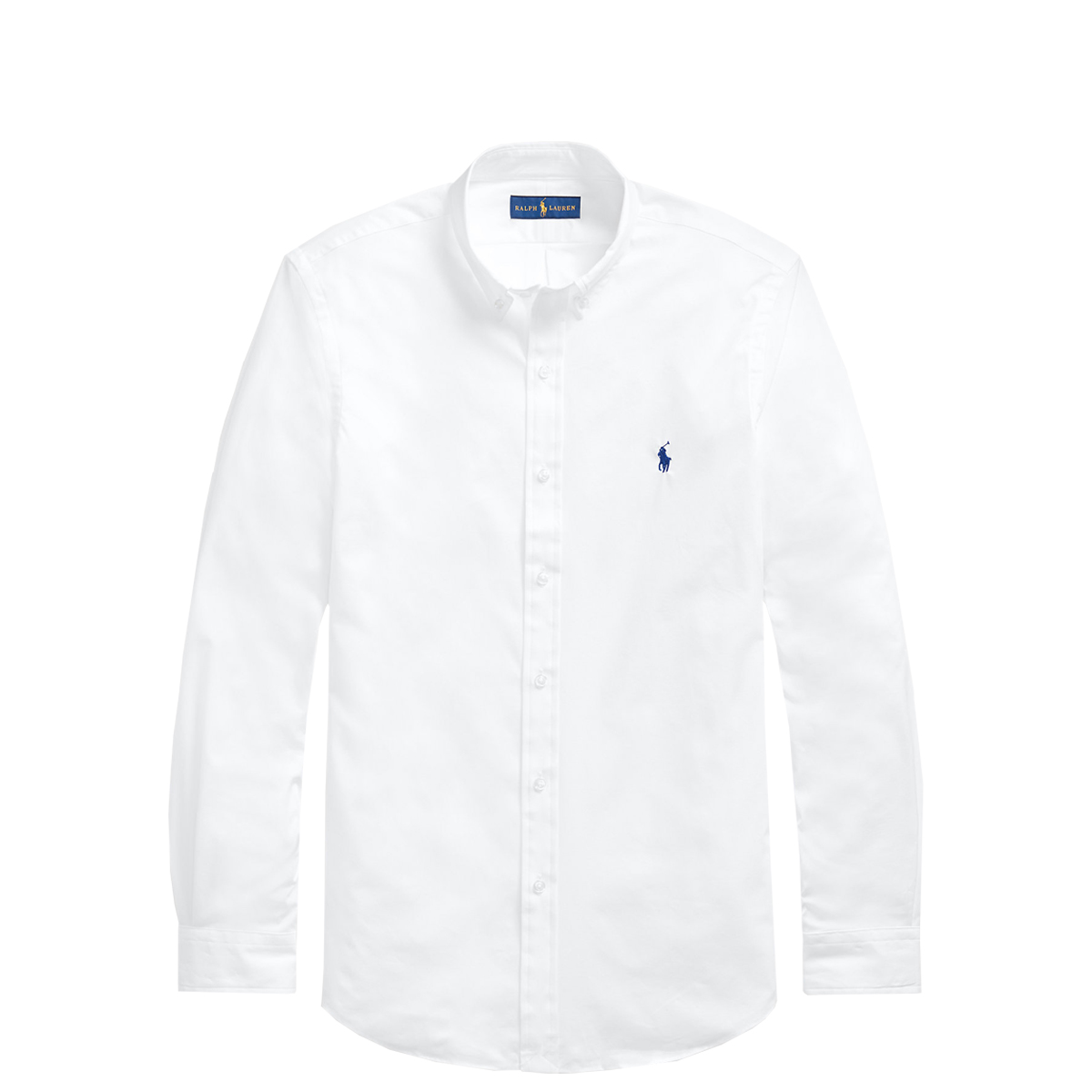 POLO RALPH LAUREN - CUSTOM FIT STRECH POPLIN SHIRT - 710867364-002 WHITE POLO RALPH LAUREN - CUSTOM FIT STRECH POPLIN SHIRT - 710867364-002 WHITE - Image 1
