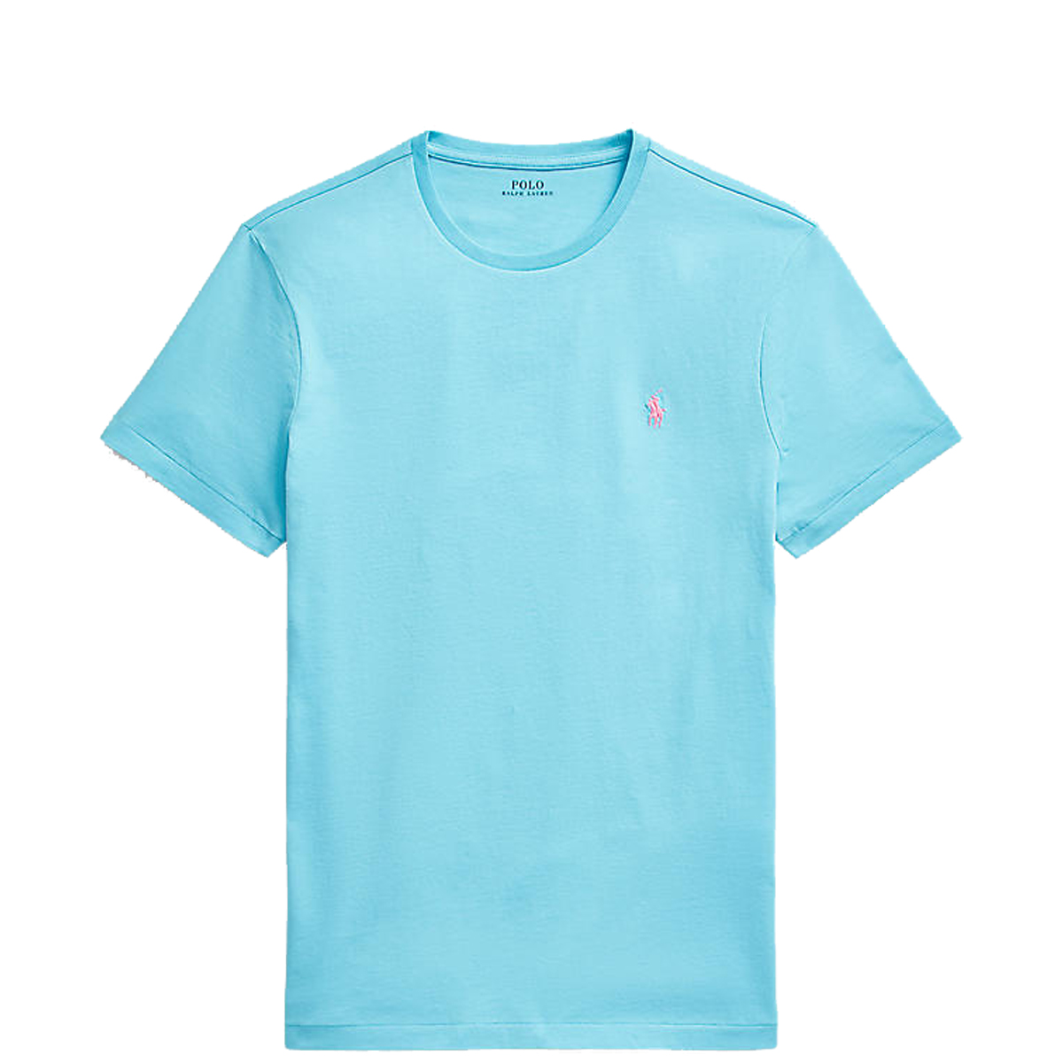 POLO RALPH LAUREN - CUSTOM SLIM FIT JERSEY CREWNECK T-SHIRT - 710671438-216 FRENCH TURQUOISE POLO RALPH LAUREN - CUSTOM SLIM FIT JERSEY CREWNECK T-SHIRT - 710671438-216 FRENCH TURQUOISE - Image 1