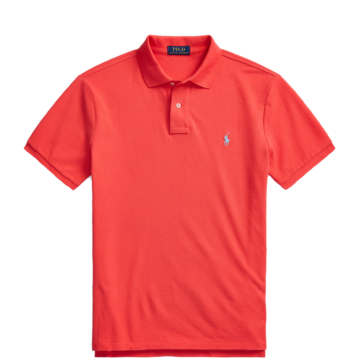 POLO RALPH LAUREN - CUSTOM SLIM FIT MESH POLO SHIRT - 710680784-314 RED REEF POLO RALPH LAUREN - CUSTOM SLIM FIT MESH POLO SHIRT - 710680784-314 RED REEF - Image 1