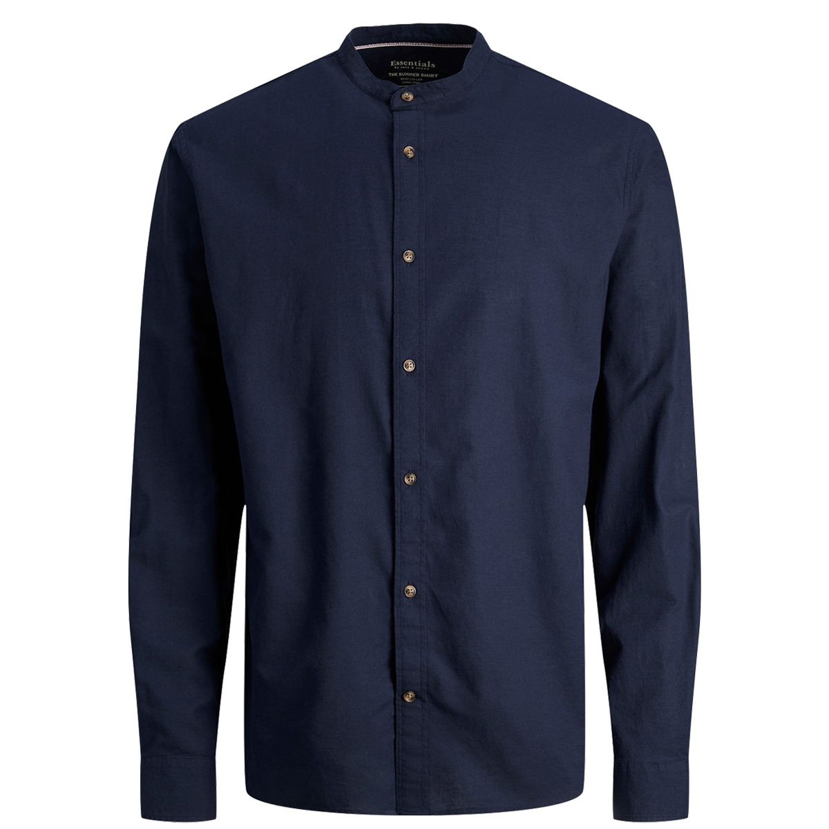 JACK & JONES - JJESUMMER BAND LINEN SHIRT LS SN - 12248385 NAVY BLAZER JACK & JONES - JJESUMMER BAND LINEN SHIRT LS SN - 12248385 NAVY BLAZER - Image 1