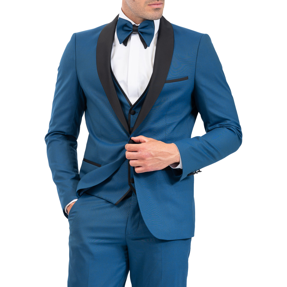 VITTORIO - SMOKING WEDDING SUIT - 100-24 PETROL VITTORIO - SMOKIN WEDDING SUIT - 100-24 PETROL - Image 1