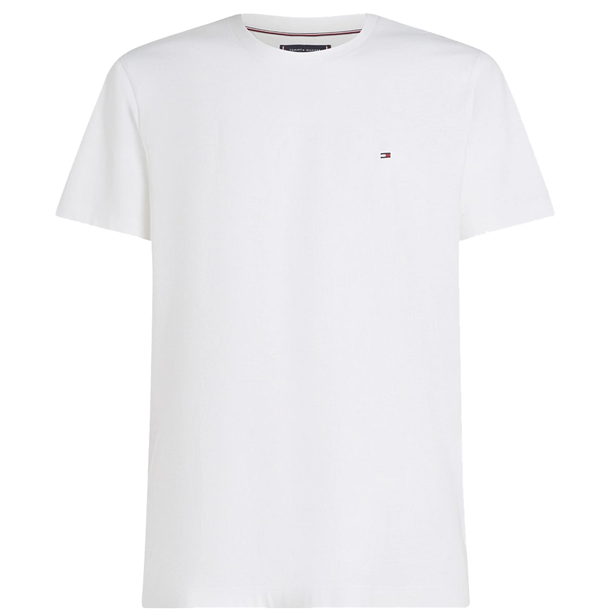 TOMMY HILFIGER - ESSENTIAL REG FIT SOLID TEE -MW0MW37267-YBR WHITE TOMMY HILFIGER - ESSENTIAL REG FIT SOLID TEE - MW0MW37267-YBR WHITE - Image 1
