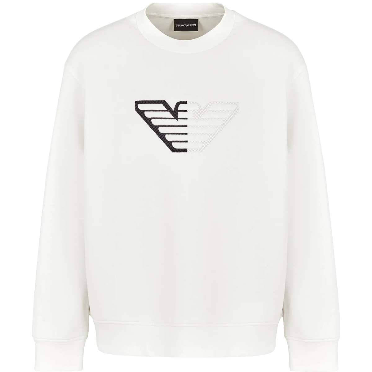 EMPORIO ARMANI - SWEATSHIRT - 6D1M761JHSZ-0101 WHITE EMPORIO ARMANI - SWEATSHIRT - 6D1M761JHSZ-0101 WHITE - Image 1
