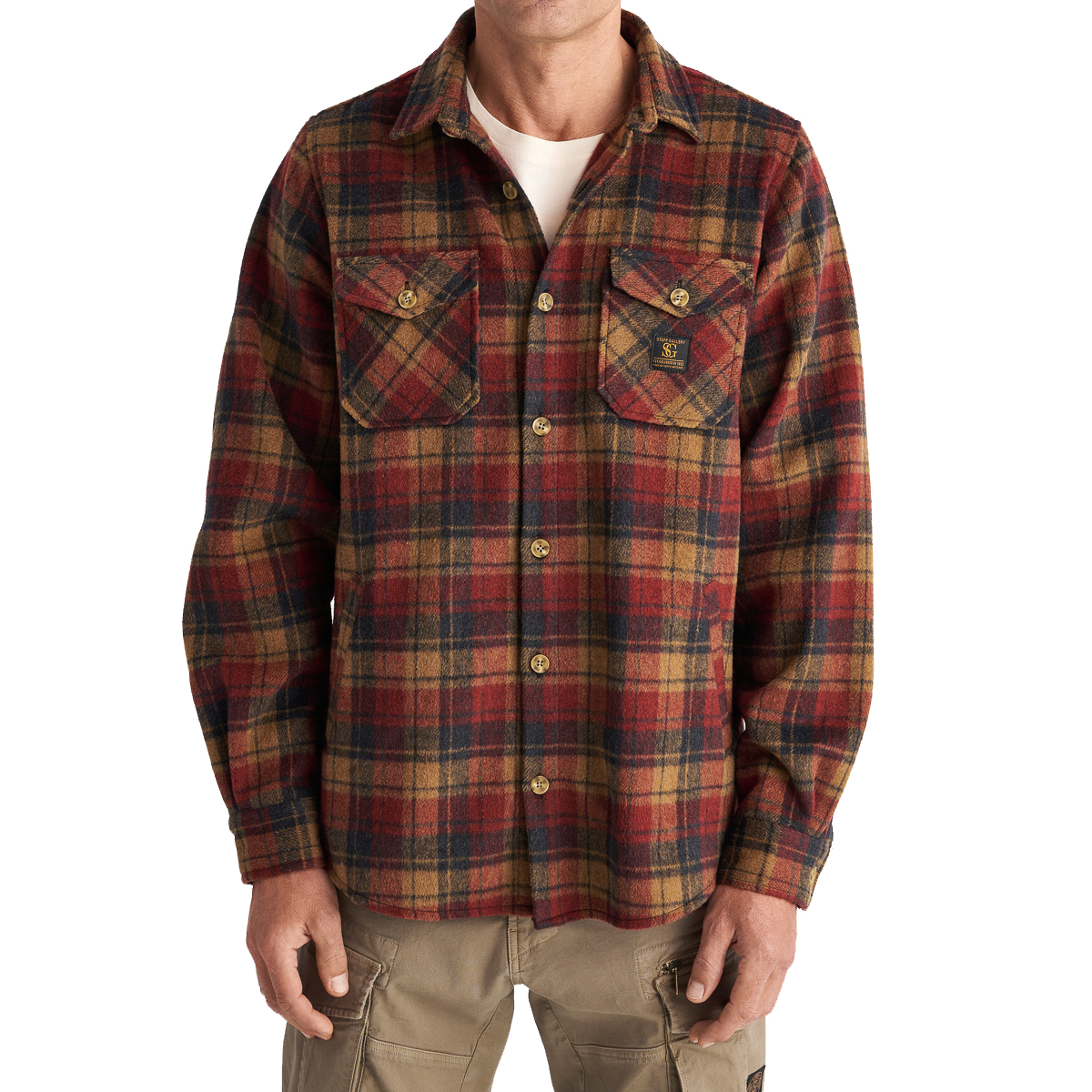 STAFF - TRENTON OVERSHIRT - 61-105.052 BRICK RED STAFF - TRENTON OVERSHIRT - 61-105.052 BRICK RED - Image 1